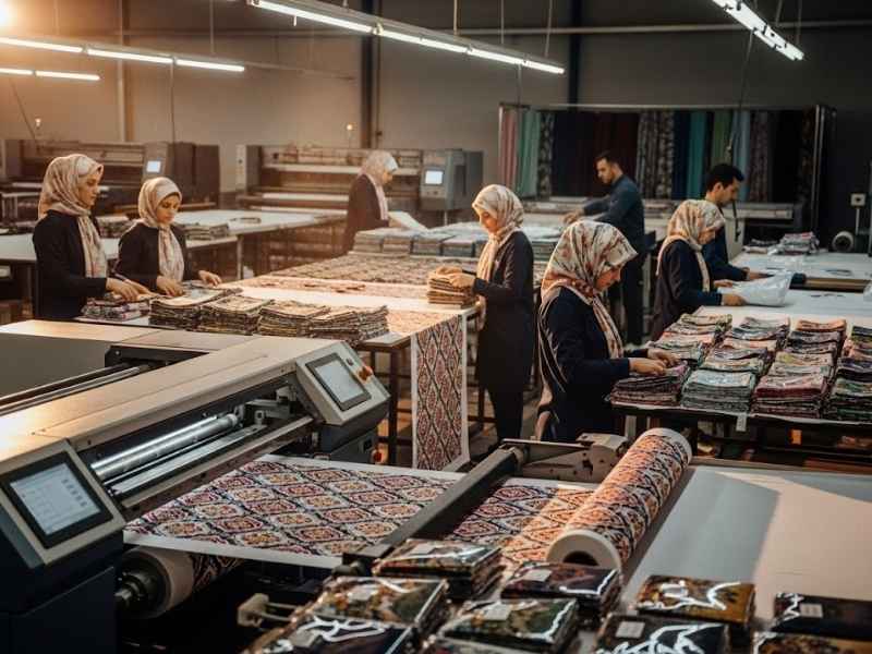 Konveksi Jilbab Printing